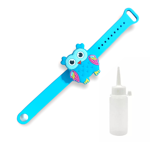 Hand Sanitizer "BLUE OWL" Bracelet