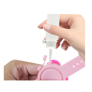 Hand Sanitizer "DIN-O-RANGE" Bracelet