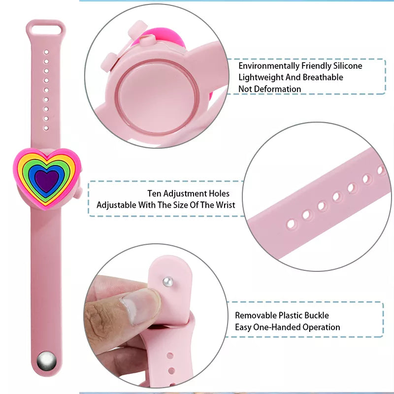 Hand Sanitizer " PINK SPACESHIP" Bracelet